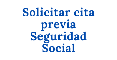 Solicitar cita previa Seguridad Social